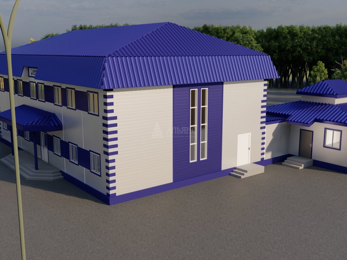 3D визуализация Офисы из сэндвич-панелей - фото 5