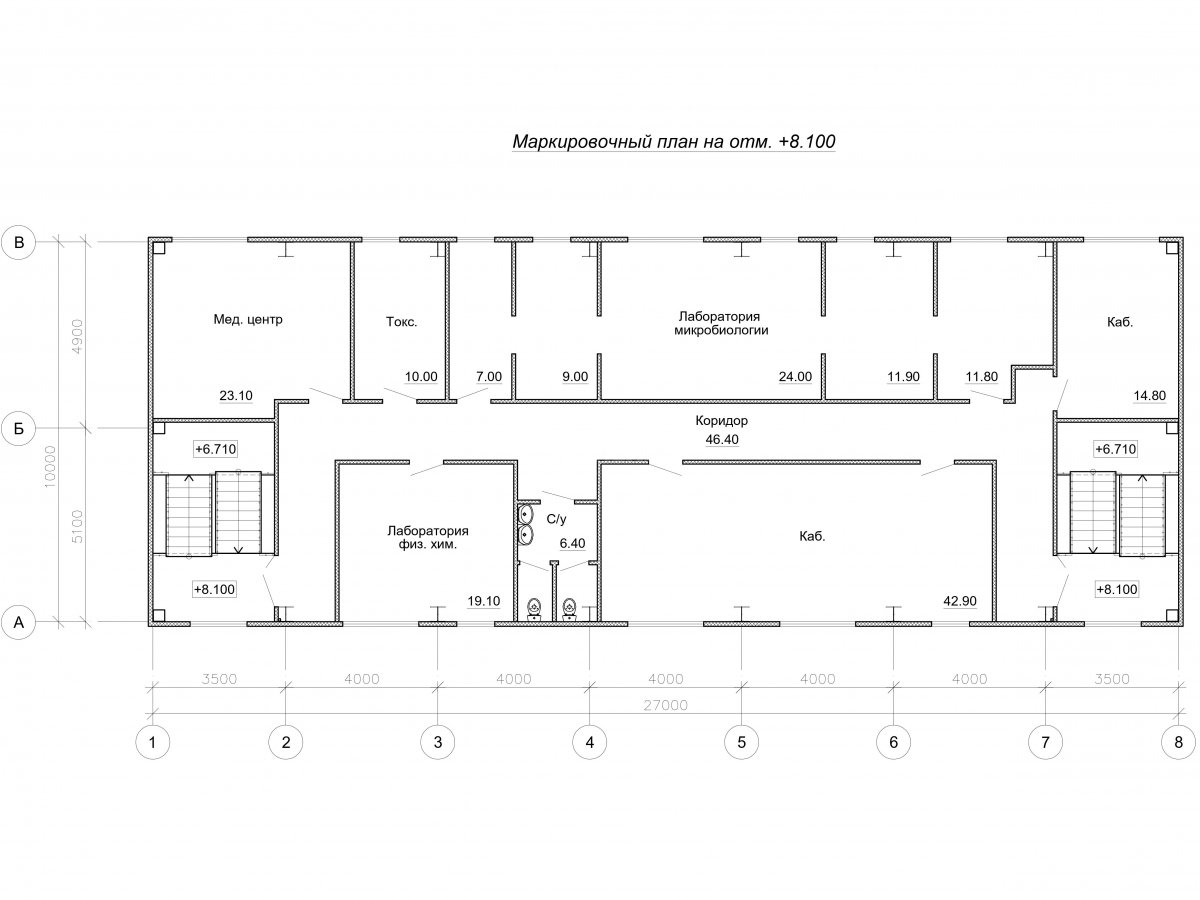Планировка Административно-бытовой комплекс из сэндвич-панелей -  фото 6
