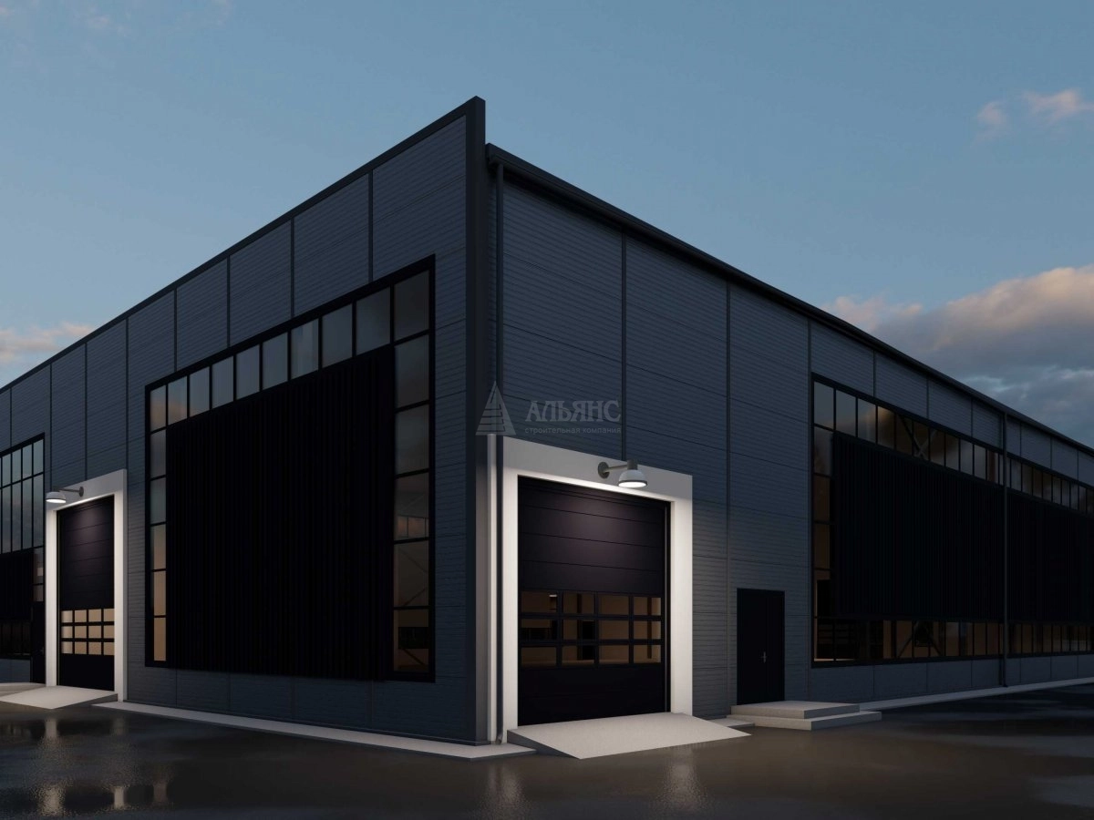 3D визуализация СТО из сэндвич панелей - фото 5