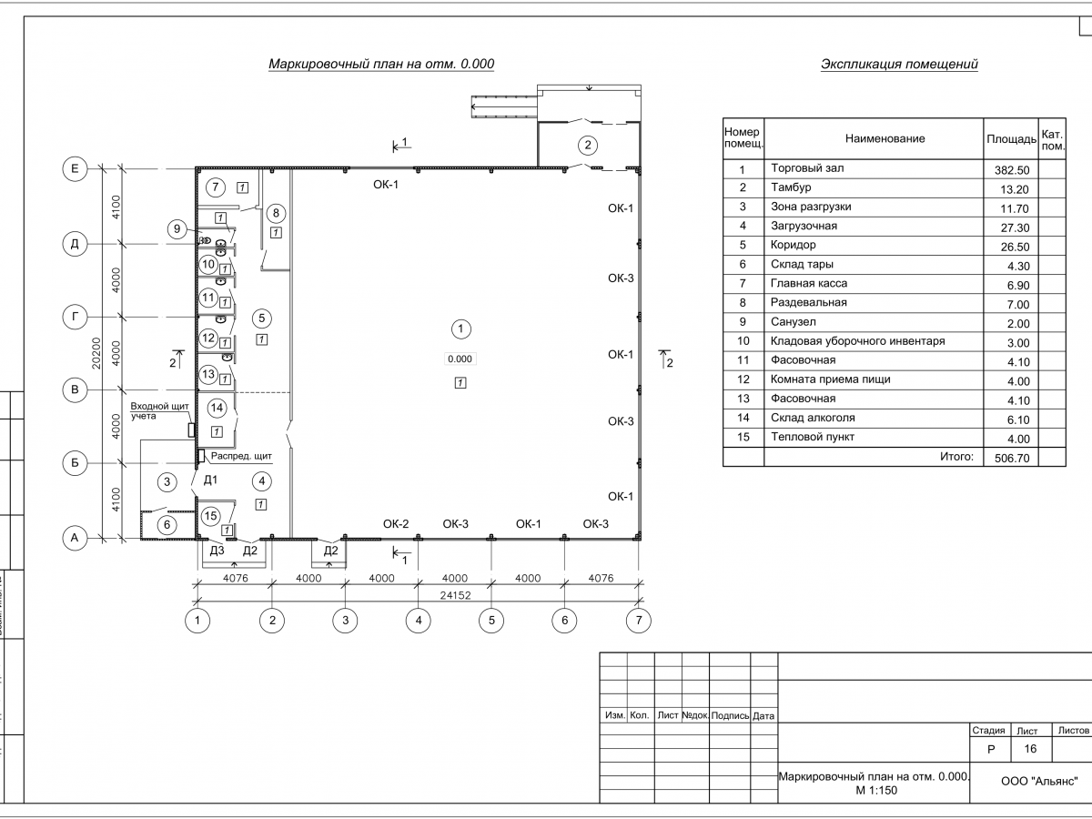 Планировка Магазин Пятерочка из сэндвич-панелей -  фото 3