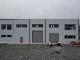 Цех с АБК из сэндвич-панелей